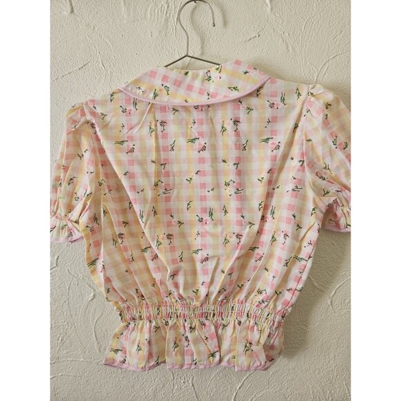 Permanent Press The Baby Doll Blouse Vinrage Deadstock Size S/M - Picture 6 of 6